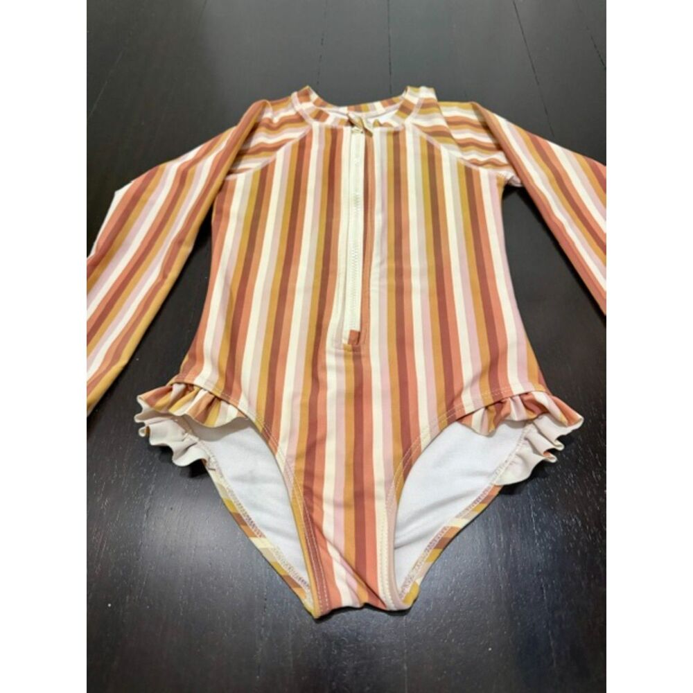 Rylee + Cru striped swim suit